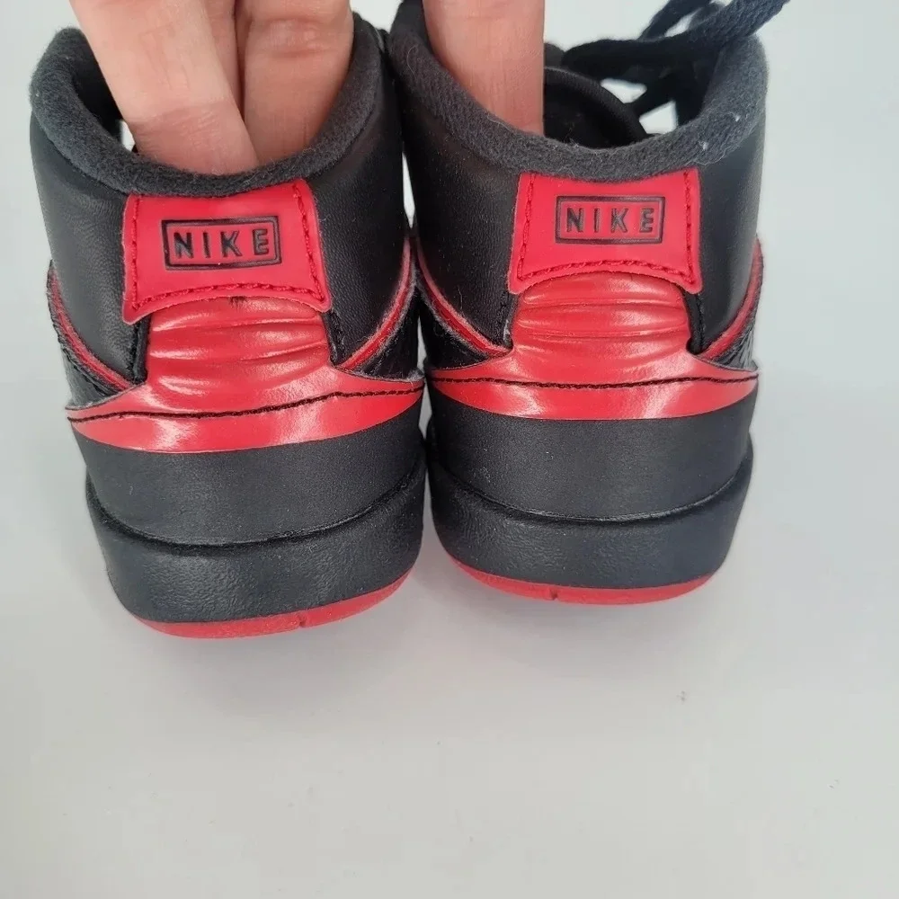 Nike air jordan infant baby retro black red sneakers shoes size 6